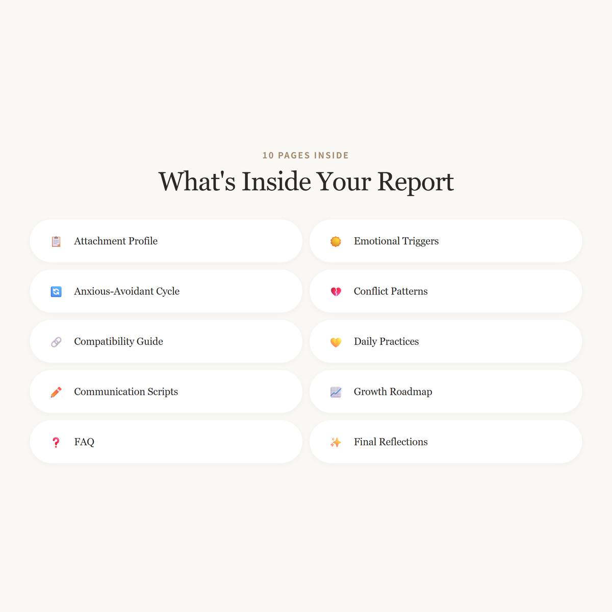 Personalized Attachment Style Full PDF Report