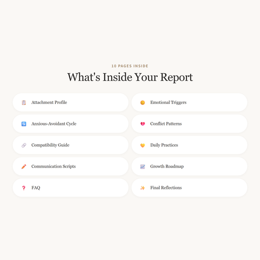 Personalized Attachment Style Full PDF Report